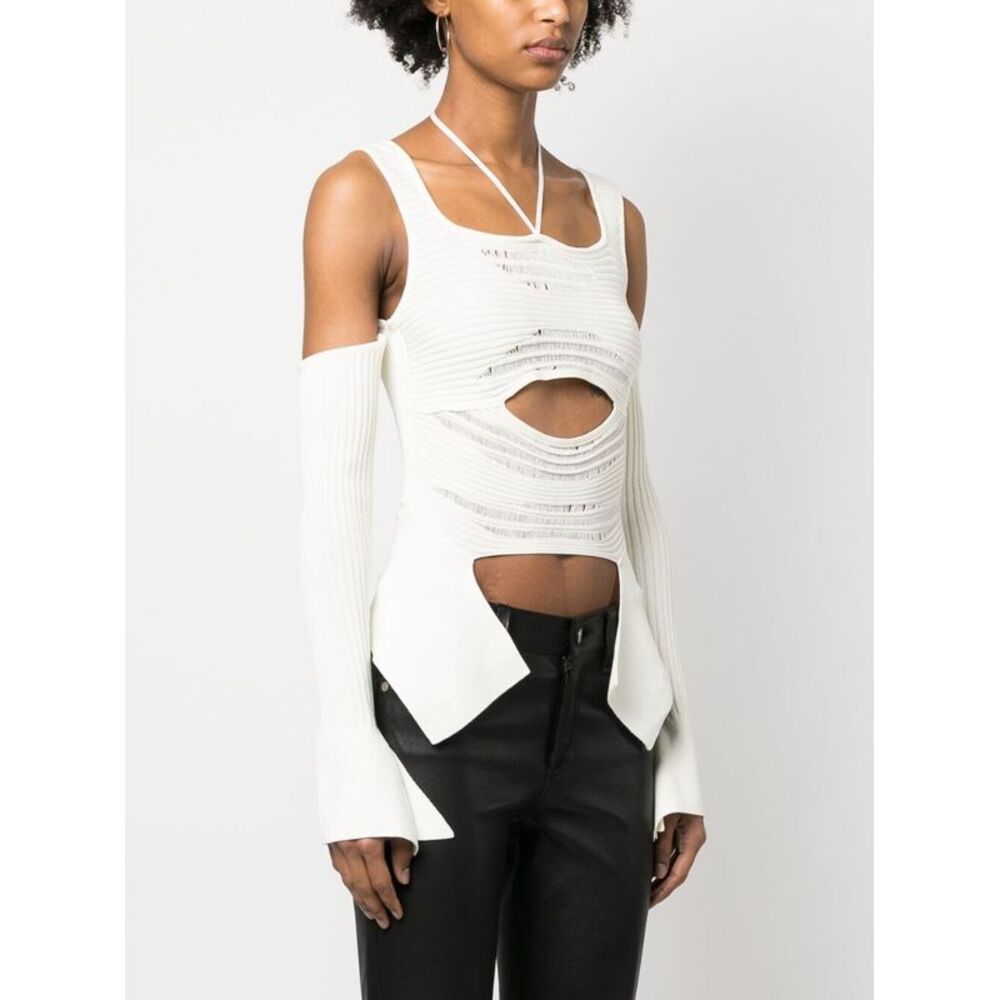 AndreäDamo Knit Ribbed Top - Picture 3 of 5